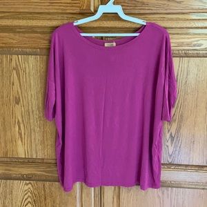 Fushia Piko top